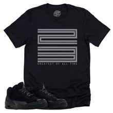 Load image into Gallery viewer, GOAT Shirt | Retro Air Jordan 3 Black Cat Sneaker Match Tee