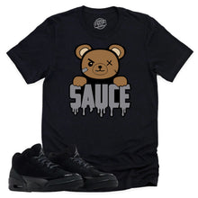 Load image into Gallery viewer, Sauce Shirt | Retro Air Jordan 3 Black Cat Sneaker Match Tee