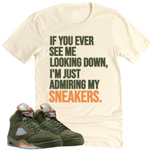 Load image into Gallery viewer, Admiring My Sneakers Shirt | Air Jordan 5 Olive Sneaker Match Tee