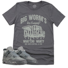 Load image into Gallery viewer, BW&#39;s Ice Cream Shop Shirt | Retro Air Jordan 4 Wet Cement Sneaker Match Tee