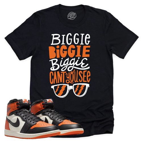 Can't You See Shirt | Retro Air Jordan 1 Shattered Backboard Sneaker Match Tee