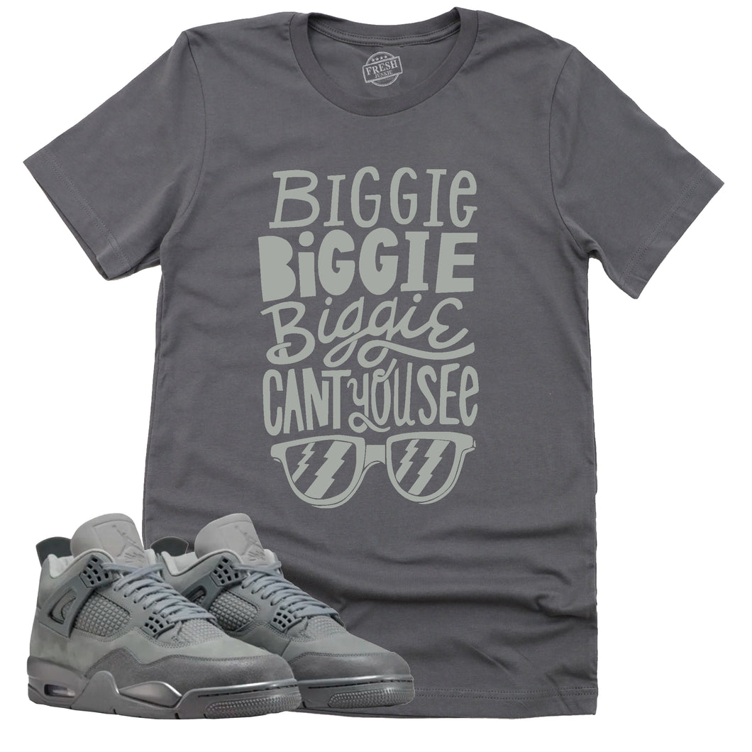 Can't You See Shirt | Retro Air Jordan 4 Wet Cement Sneaker Match Tee