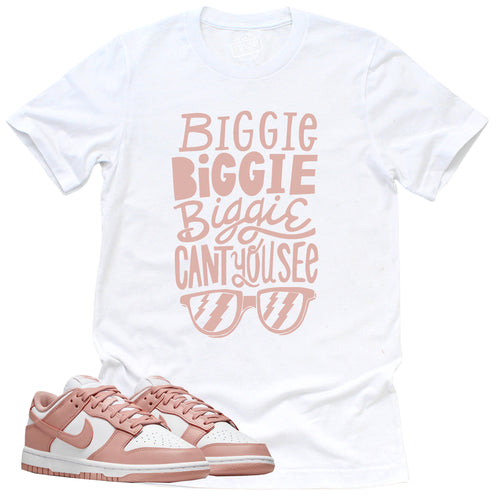 Can't You See Shirt | Retro Dunk Low White Rose Whisper Sneaker Match Tee