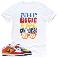 Load image into Gallery viewer, Can&#39;t You See Shirt | Retro Dunk Low Midnight Navy And Varsity Red Sneaker Match Tee