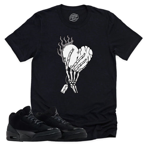 Cost Your Soul Shirt | Retro Air Jordan 3 Black Cat Sneaker Match Tee