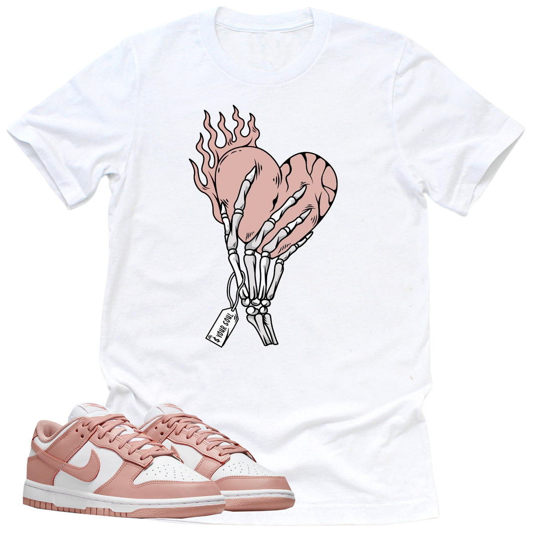 Cost Your Soul Shirt | Retro Dunk Low White Rose Whisper Sneaker Match Tee