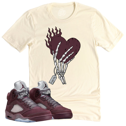 Cost Your Soul Shirt | Air Jordan 5 Burgundy Sneaker Match Tee