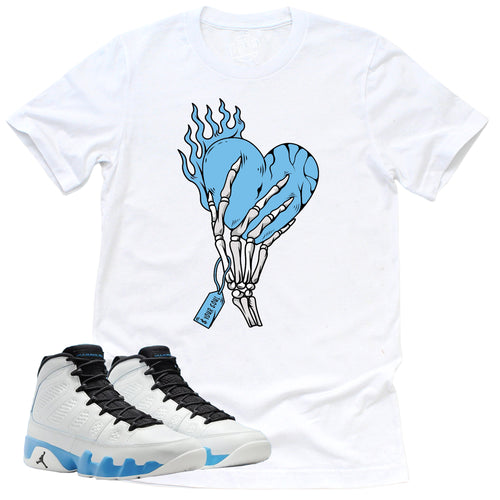 Cost Your Soul Shirt | Retro Air Jordan 9 Powder Blue Sneaker Match Tee