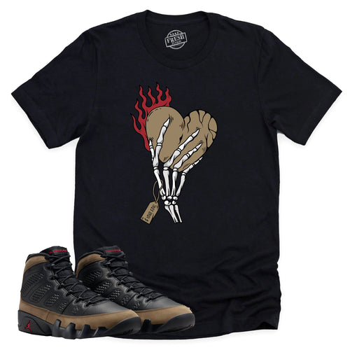 Cost Your Soul Shirt | Retro Air Jordan 9 Olive Sneaker Match Tee