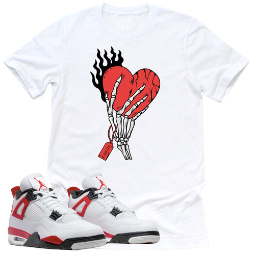 Cost Your Soul Shirt | Retro Air Jordan 4 Red Cement Sneaker Match Tee