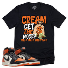 Load image into Gallery viewer, Cream Shirt | Retro Air Jordan 1 Shattered Backboard Sneaker Match Tee
