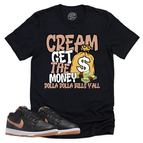 Cream Shirt | Retro Dunk Low Amber Brown Sneaker Match Tee