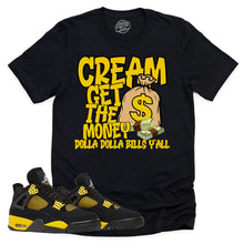 Load image into Gallery viewer, Cream Shirt | Retro Air Jordan 4 Thunder Sneaker Match Tee