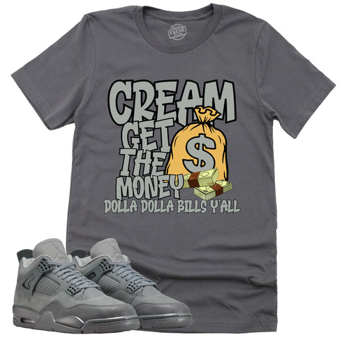 Cream Shirt | Retro Air Jordan 4 Wet Cement Sneaker Match Tee