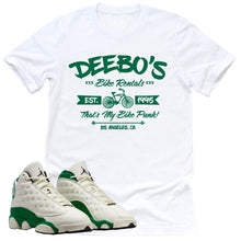 Load image into Gallery viewer, Deebo&#39;s Bike Shop Shirt | Retro Air Jordan 13 Court Of Legends Sneaker Match Tee