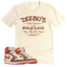 Load image into Gallery viewer, Deebo&#39;s Bike Shop Shirt | Air Jordan 1 Cacao Sneaker Match Tee