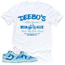 Load image into Gallery viewer, Deebo&#39;s Bike Shop Shirt | Retro Dunk Low Argon Sneaker Match Tee