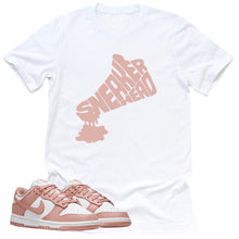 Load image into Gallery viewer, Dripping Sneakerhead Shirt | Retro Dunk Low White Rose Whisper Sneaker Match Tee