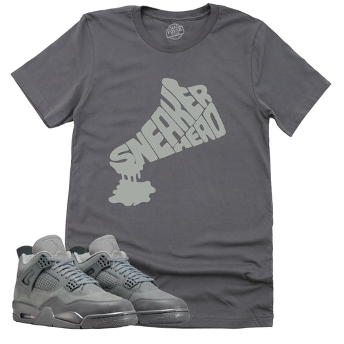 Dripping Sneakerhead Shirt | Retro Air Jordan 4 Wet Cement Sneaker Match Tee