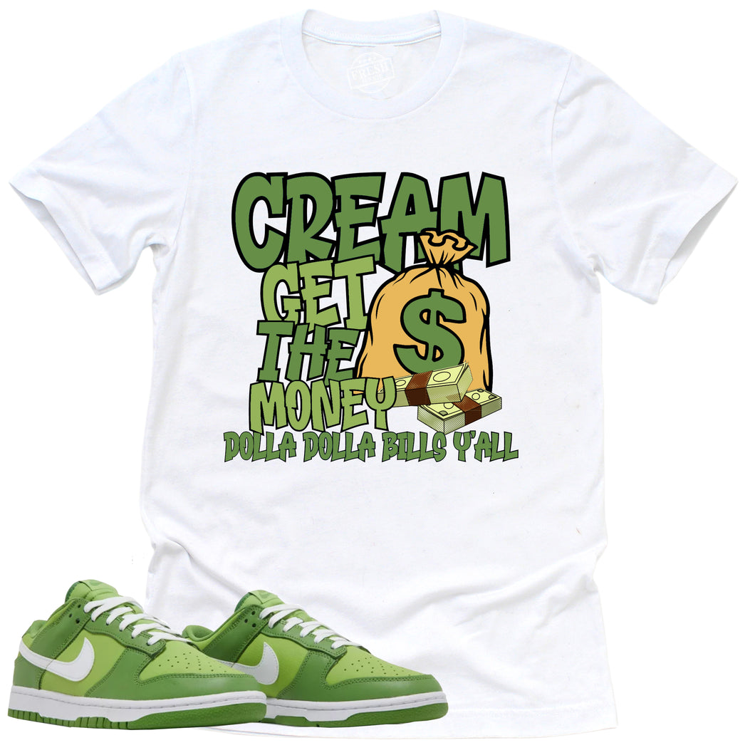 Cream Shirt | Retro Dunk Low Chlorophyll Sneaker Match Tee