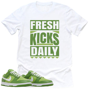 Fresh Kicks Daily Shirt | Retro Dunk Low Chlorophyll Sneaker Match Tee