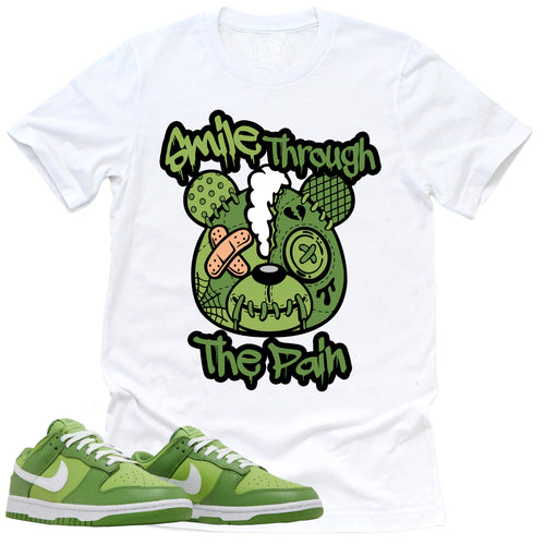 Smile Through The Pain Shirt | Retro Dunk Low Chlorophyll Sneaker Match Tee