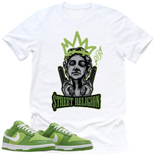 Load image into Gallery viewer, Street Religion Shirt | Retro Dunk Low Chlorophyll Sneaker Match Tee