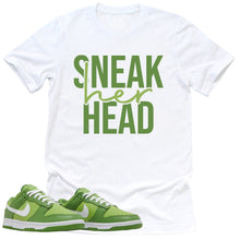 Load image into Gallery viewer, SneakHER Head Shirt | Retro Dunk Low Chlorophyll Sneaker Match Tee