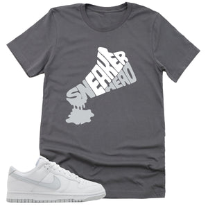 Dripping Sneakerhead Shirt | Retro Dunk Low White Pure Platinum Sneaker Match Tee