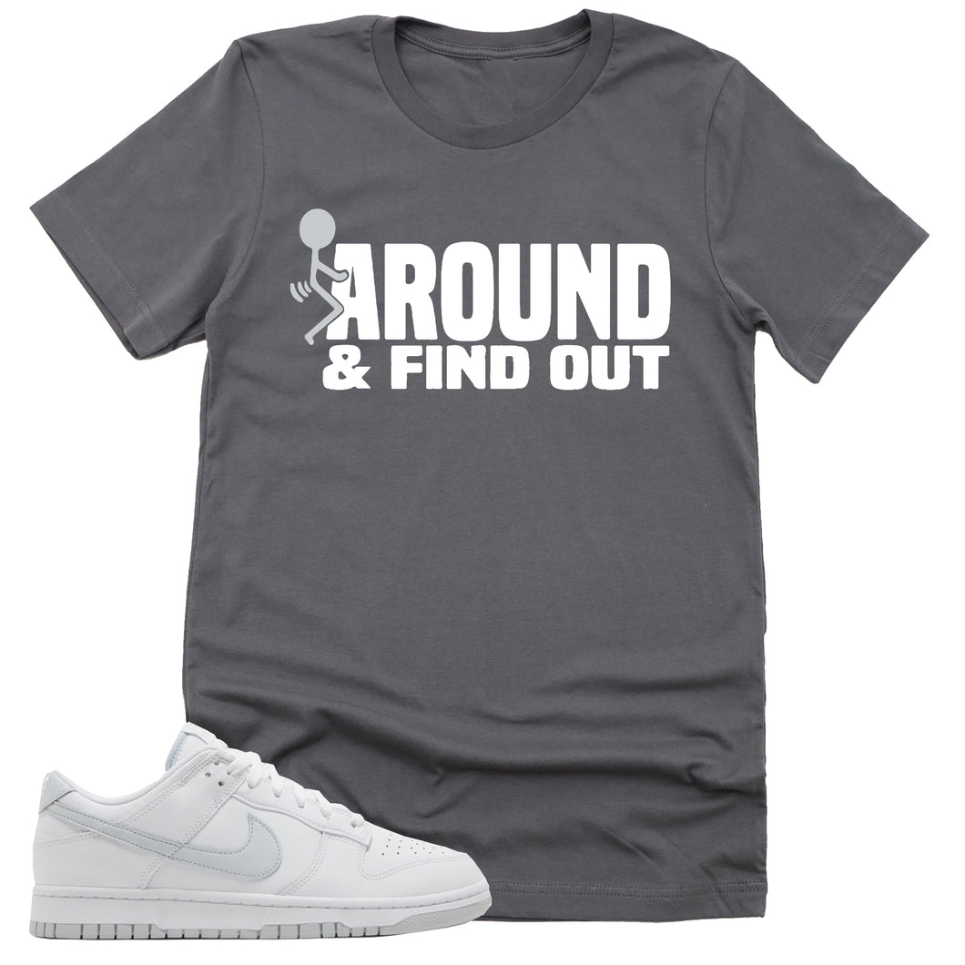 Find Out Shirt | Retro Dunk Low White Pure Platinum Sneaker Match Tee