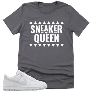 Sneaker Queen Shirt | Retro Dunk Low White Pure Platinum Sneaker Match Tee