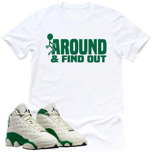 Find Out Shirt | Retro Air Jordan 13 Court Of Legends Sneaker Match Tee