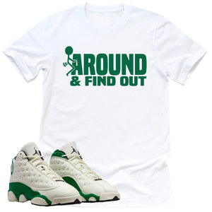 Find Out Shirt | Retro Air Jordan 13 Court Of Legends Sneaker Match Tee