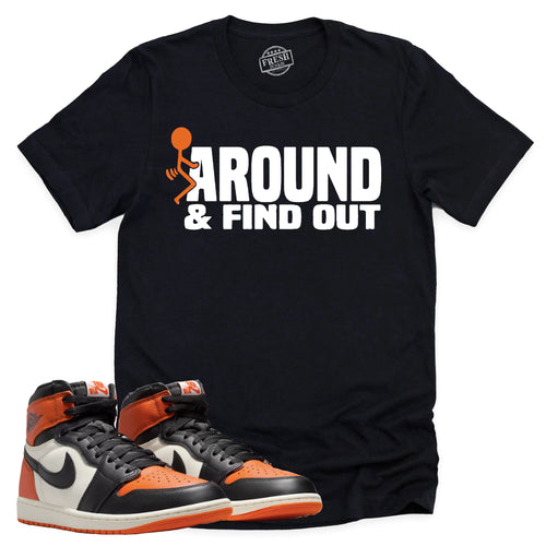 Find Out Shirt | Retro Air Jordan 1 Shattered Backboard Sneaker Match Tee