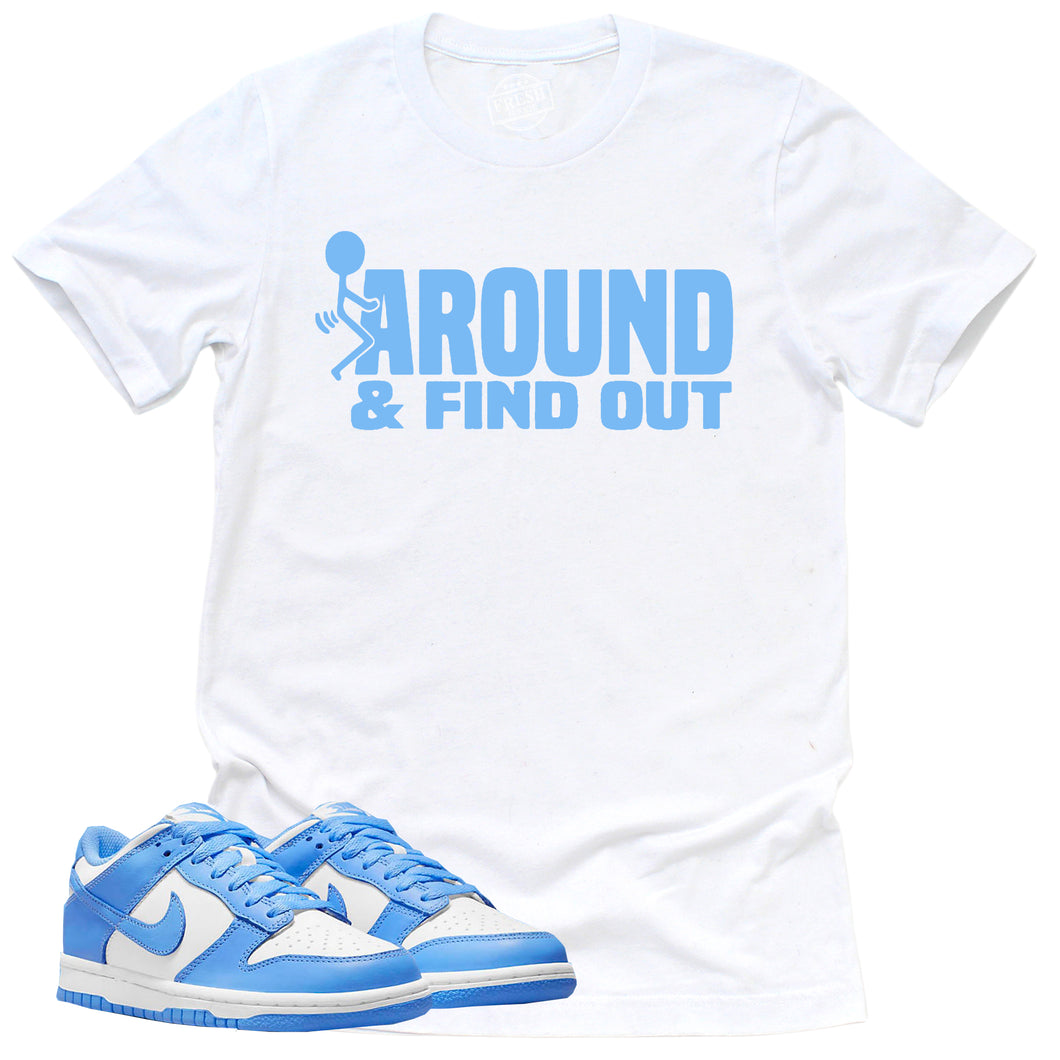 Find Out Shirt | Retro Dunk Low University Blue Sneaker Match Tee