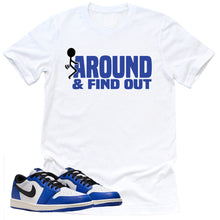 Load image into Gallery viewer, Find Out Shirt | Retro Air Jordan 1 Low Game Royal Sneaker Match Tee