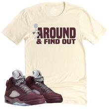 Load image into Gallery viewer, Find Out Shirt | Air Jordan 5 Burgundy Sneaker Match Tee