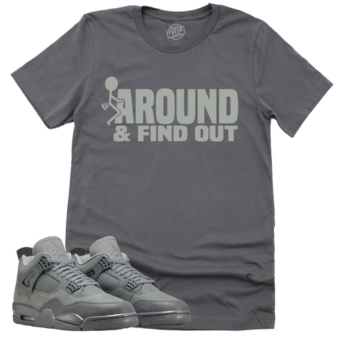 Find Out Shirt | Retro Air Jordan 4 Wet Cement Sneaker Match Tee