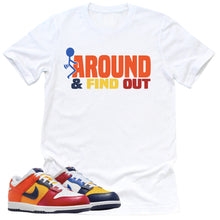 Load image into Gallery viewer, Find Out Shirt | Retro Dunk Low Midnight Navy And Varsity Red Sneaker Match Tee