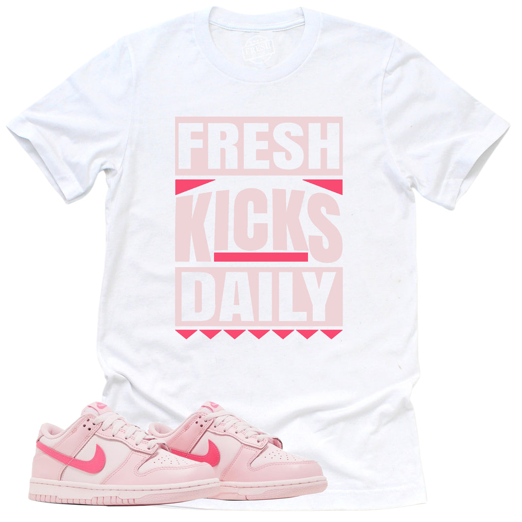 Fresh Kicks Daily Shirt | Retro Dunk Triple Pink Sneaker Match Tee