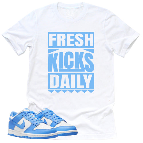 Fresh Kicks Daily Shirt | Retro Dunk Low University Blue Sneaker Match Tee