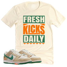 Load image into Gallery viewer, Fresh Kicks Daily Shirt | Retro Dunk Low Phantom and Malachite Sneaker Match Tee