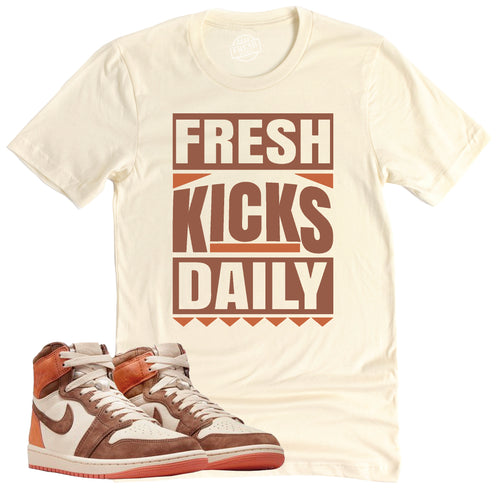 Fresh Kicks Daily Shirt | Air Jordan 1 Cacao Sneaker Match Tee