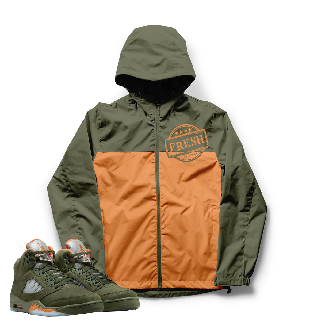 Certified Fresh | Retro Air Jordan 5 Olive Windbreaker