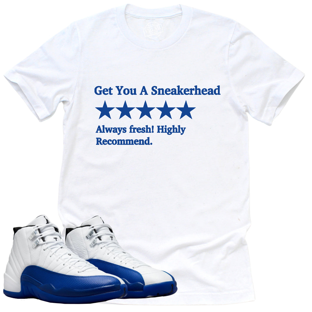 Get You A Sneakerhead Shirt | Retro Air Jordan 12 Game Royal Sneaker Match Tee