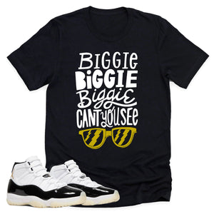 Can't You See Shirt | Retro Air Jordan 11 Gratitude Sneaker Match Tee