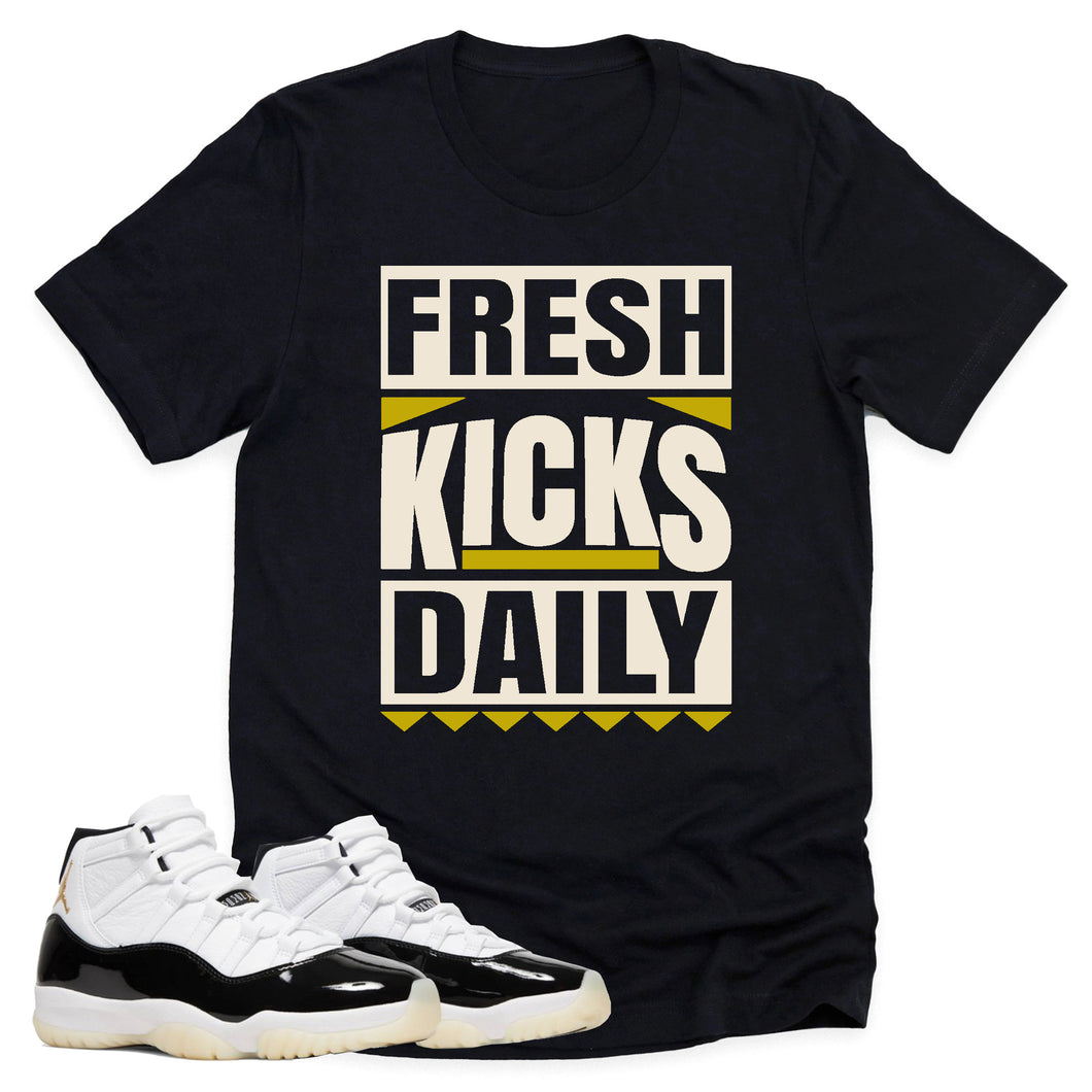 Fresh Kicks Daily Shirt | Retro Air Jordan 11 Gratitude Sneaker Match Tee