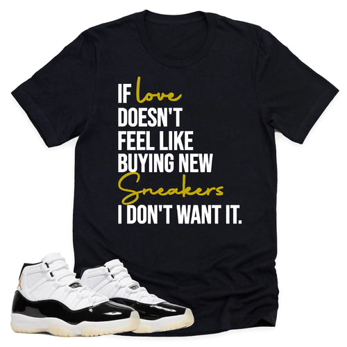 If Love Shirt | Retro Air Jordan 11 Gratitude Sneaker Match Tee