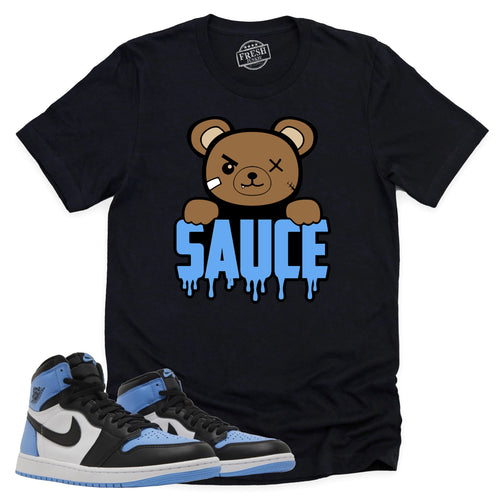 Sauce Shirt | Retro Air Jordan 1 UNC Toe Sneaker Match Tee