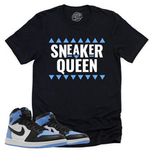 Load image into Gallery viewer, Sneaker Queen Shirt | Retro Air Jordan 1 UNC Toe Sneaker Match Tee